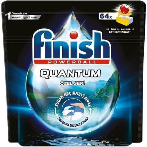 Finish Finish Quantum Tablet 64 Pcs Dishwasher Detergent Fast Shipping Turkey Shipping Dishwasher Cleaner Tablet