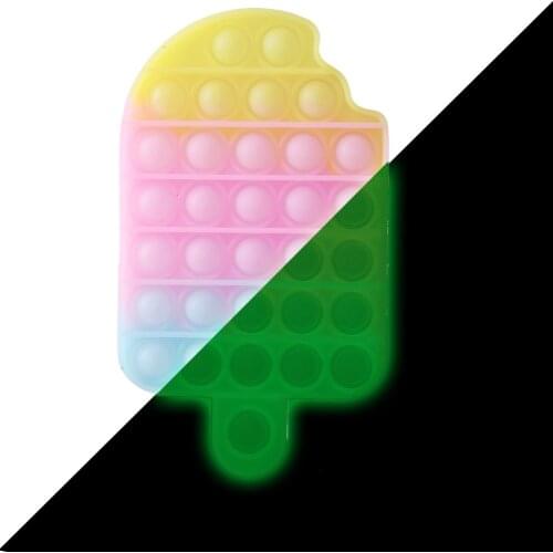 New Luminous Push It Bubble Antistress Toys Anti Stress Toys Sensory Toy To Relieve Autism Free Shipping