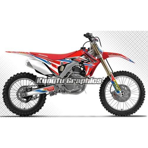 KUNGFU GRAPHICS Custom Stickers Motocross Decals Vinyl Wrap for CRF 250R 450R CRF250R CRF450R 2013 2014 2015 2016 2017