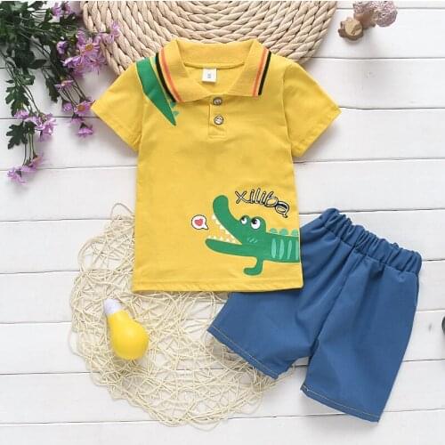 Summer Newborn Boys Clothes Sets New Fashion Tops+shorts 2pcs Tracksuits For Bebe Boys Toddler Wedding Clothing Suits