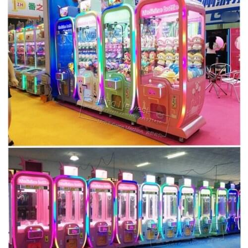 Medicine Bottle Game Machine Coin Operated Games Catch Plush Doll Toys Cranes Claw Machine