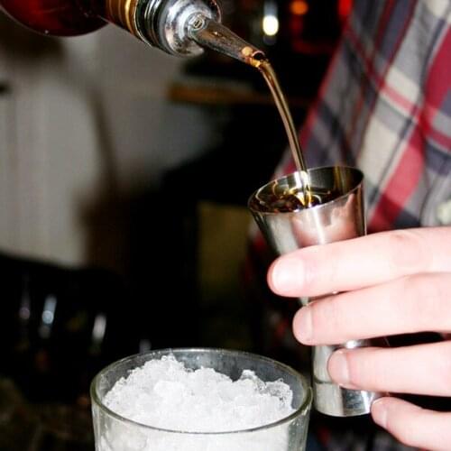 Stainless Steel Cocktail Measuring Jigger Double Jigger Measure Shot Drink Spirit Measure Cup Bar Accessories Tools
