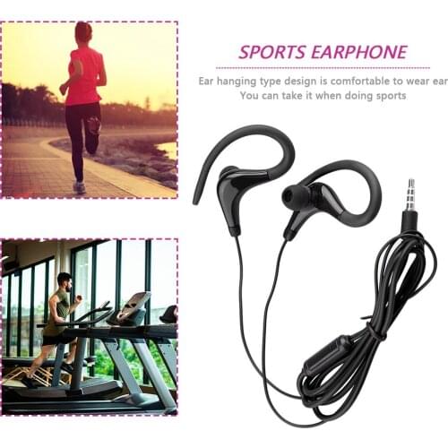 Hanging Ear Type Headphones 3.5 mm Jack Super Bass Stereo Sports Running Earphones Ear Hook Headset Earphones