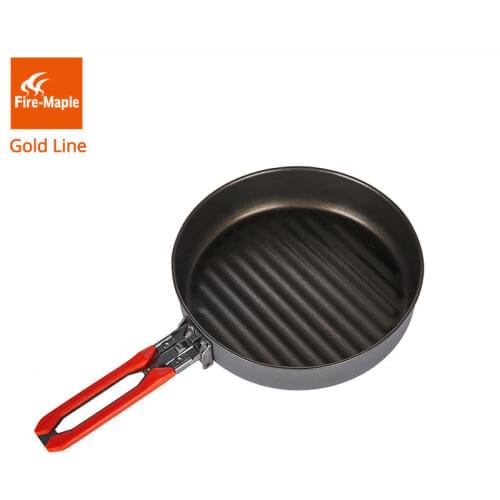 Fire Maple Gold Line Non-stick Frying Pan Outdoor Camping Hiking Skillet with Non Stick Coating Fryan 0.9L 210G