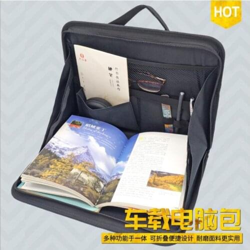 Oxford cloth folding notebook bag Car computer desk bracket Chair back debris bag