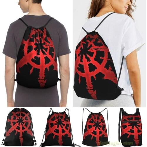 Star Of Chaos Women Purpose Drawstring Backpack Bags Men Outdoor Travel Backpacks For Gym Training Swimming Fitness Bag
