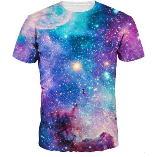 2017 Summer 3D T-shirt Men/Women Fashion Space Galaxy Tshirts Digital Printing Quick Dry Tops Tees S-2XL
