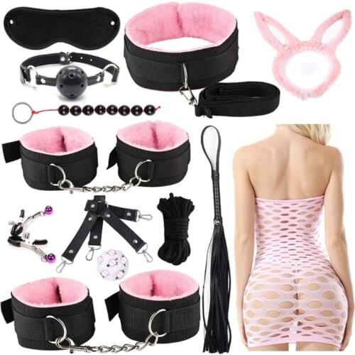 50LF Safe Restraint Set Bundled Binding Set Flirt Bondage Suit Yoga Sm Kit Adult Cosplay Sex Toy Bunny Hairhoop for Women Men