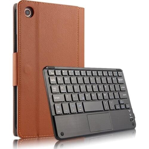 Skin For Xiaomi MiPad 4 8 inch Case Wireless Bluetooth keyboard Luxury PU Leather Tablet Protective Shell Stand Cover Coque+pen