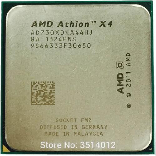 AMD Athlon X4 730 2.8 GHz Quad-Core CPU Processor AD730XOKA44HJ Socket FM2