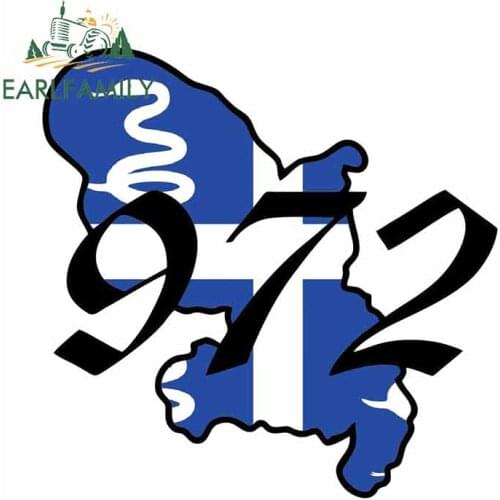 EARLFAMILY 13cm x 12.7cm for Martinique Fine Decal Vinyl Car Sticker Waterproof Body for Car Refrigerator Motorcycle
