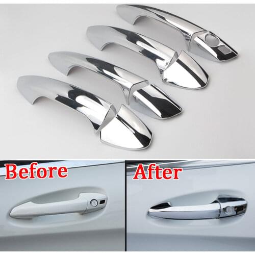 Chrome ABS Exterior Door Handles Cover Molding Trim Fit For 2014 2015 2016 2017 2018 Benz GLA X156 Accessories Car Styling