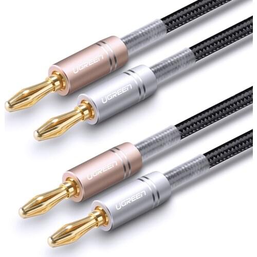 Banana to Banana Speaker Cable with Gold Plated Banana Plugs AV152 Professional Enthusiast Dual Head Amplifier Audio Wire
