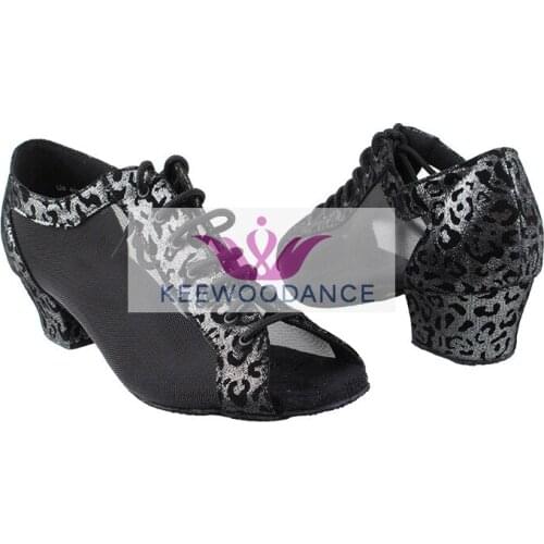 KeeWooDance Beautiful Cheetah prints Free shipping NEW HOT good quality Ladies Latin Tango dance shoes salsa ballroom shoes