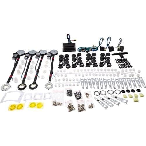 Electric Power Window Conversion Kit Switches For Car Truck Pickup Suv 4 Door