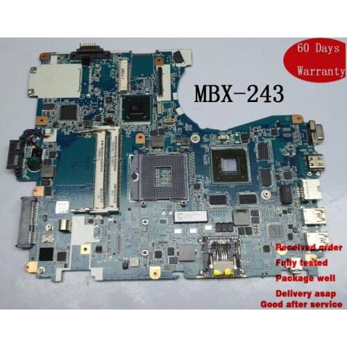 Motherboard scheda madre For Sony PCG-81313M MBX-243 1P-0113J03-8011 1P0113J038011 REV 1.1 Tested well