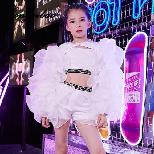 Baby Girl Model T Stage Catwalk Fashion Girls Fashion Clothing Fashion Car Model Set T Stage Performance Tide Jazz Costume