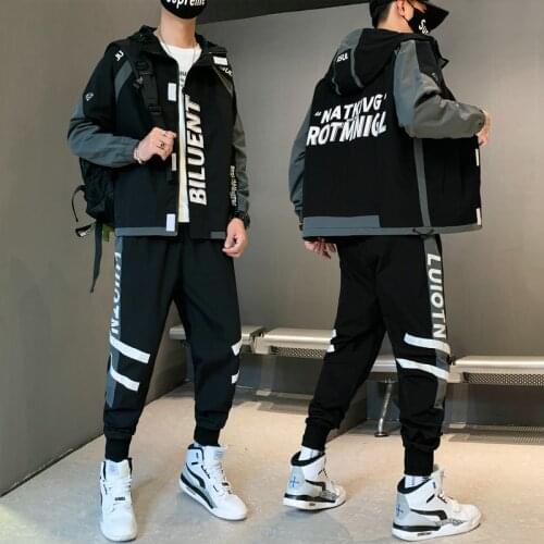 Mens Fitted Exercise Tracksuit Set 2 Pieces Full-Zip Casual Jogging Athletic Workout Sweat Suits