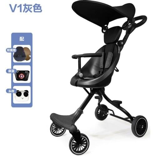 New style baby stroller high landscape childrens stroller with two-way steering and foldable universal wheel Cart