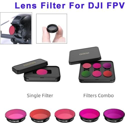 NEW DJI FPV Camera Lens Filter CPL Filters Optical Glass Lenses ND4 ND8 ND16 ND32 ND64 Filter kit For DJI FPV Drone Accessories