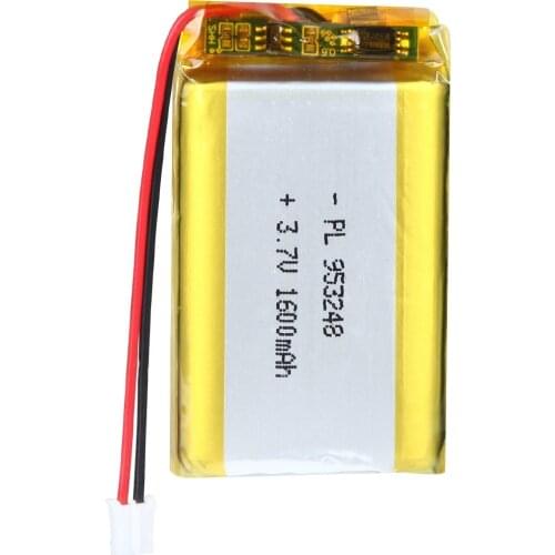 Mejuew 3.7V 1600mAh 953248 Rechargeable Lipo Battery with JST Connector