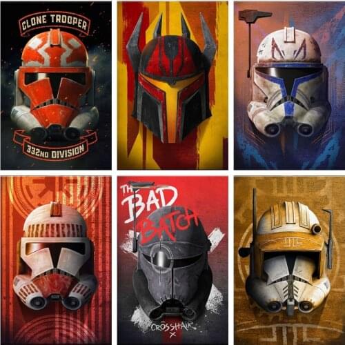 Pop Art American Drama Science Fiction Series Character Poster Print Wall Art Picture Star Wars Canvas Art Paintings Home Decor