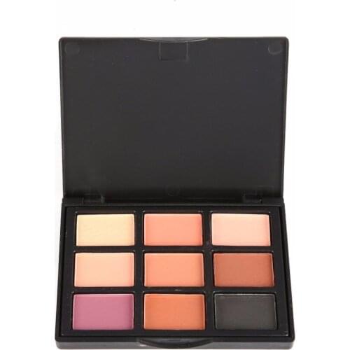 POPFEEL Professional 9 Colors Eyeshadow Platte Shimmer Matte Pigment Powder Eye Shadow Palettes Long-lasting Effect makeup Tool