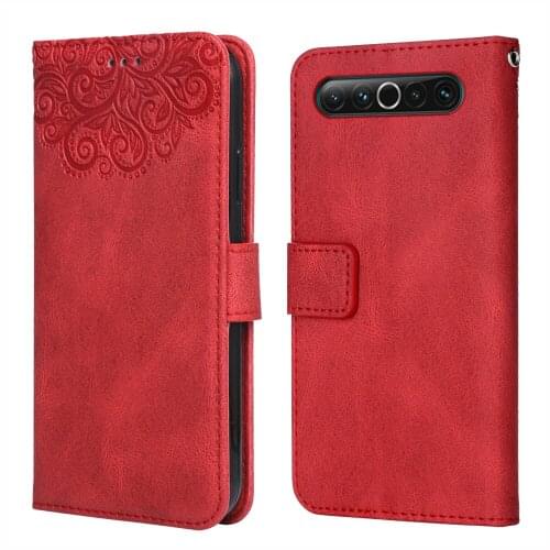 Luxury Leather Case for Meizu 17 Pro Flower Embossing Wallet Flip Phone Case for Meizu17 Pro Cover Card Slot Funda