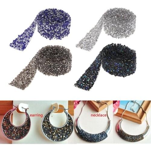 Rhinestone Bridal Belt Iron on Rhinestone Trim Crystal Wedding Belt