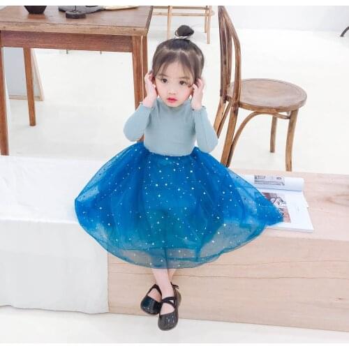 Tonytaobaby Spring New Baby Girl Princess Dress Dress Sequin Sparkle Dress