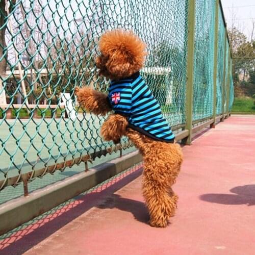 Pet Products Fashion Summer Dog T-shirt Fashion Handsome Striped Clothes / Pure Cotton Soft Puppy Vest Casual XS~XL Dog Costume
