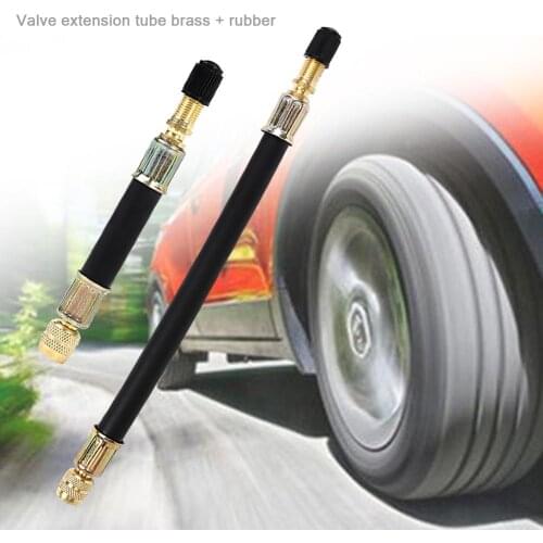 Flexible Rubber Hose Car Wheel Valve Stem Tire Valve Extension with Cap