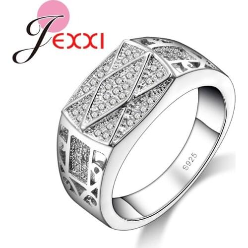 Jewelry Promotion Silver Ring Stamp Stainless Women Party Wholesale Price Rhinestone Factory Chic Arrival Rings