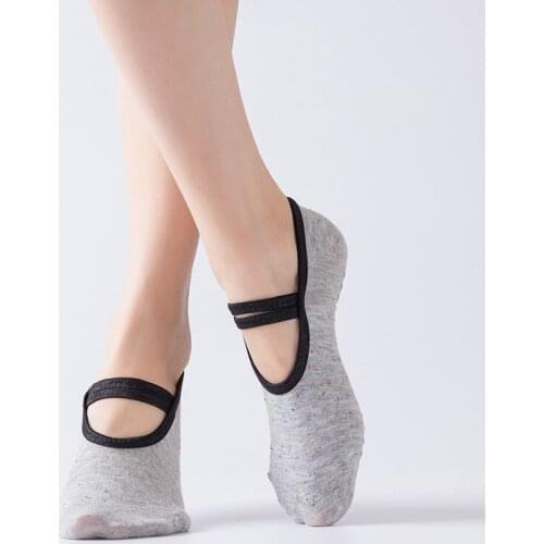 Women Sports Socks For Yoga Dance Gym Fitness Barre Pilates Non Slip Skid-proof Grips Cotton Ballet Hospital Maternity Sock