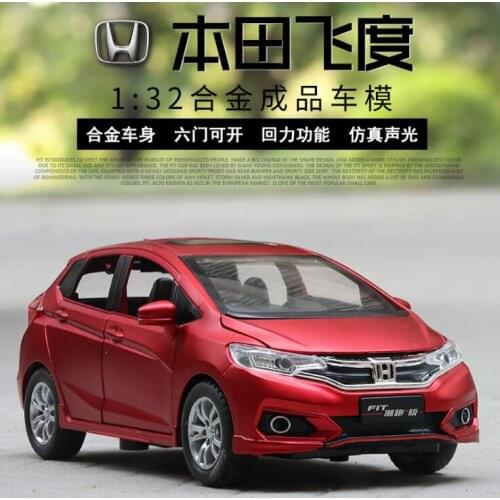 1:32 Toy Car Honda Fit Metal Toy Alloy Car Diecasts & Toy Vehicles Car Model Wolf Warriors Model Car Toys For Children
