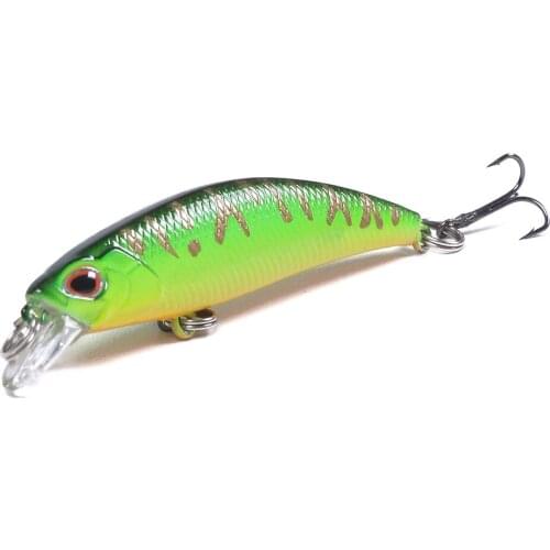 1PCS Mini Minnow Fishing Lure 6CM 4.5g Sinking Hard Bait Wobbler Jig Bait Crankbait Carp Striped Pesca Fishing tackle SwimBait