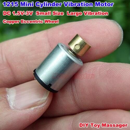 1215 12*15mm DC 1.5V 3V Micro Cylinder Vibration Vibrator Motor Copper with Eccentric Wheel DIY Toy Model Beauty Massager