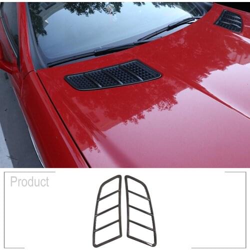 2Pcs ABS Car Hood Air Outlet Fram Car Accessories for Mercedes Benz SLK 2011-2015