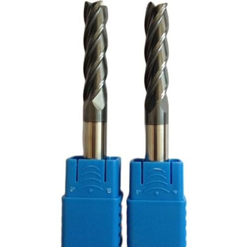 Free shipping - 2pcs 8mm Four Flutes Spiral Bit Milling Tools Carbide CNC Endmill Router bits hrc60 D8*20*D8*60