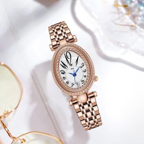 Ladies Watches Fashion Elegant Quartz Watch Women Luxury Designer Wristwatch With Rhinestone Relojes Para Mujer