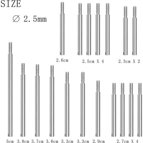 Metal Bassoon Repair Parts Shafts Screw Pad Set Tools for Music Replacement Accs