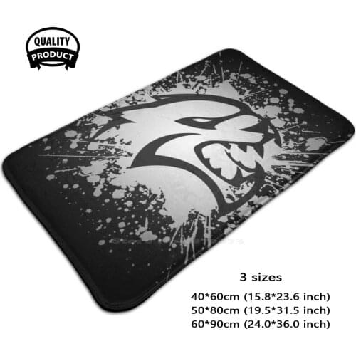 Hellcat Soft House Family Anti-Slip Mat Rug Carpet Car Motorsport Horsepower Challenger Hellcat Demo Srt Hellcat Srt Muscle
