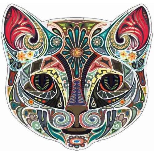 Creative Animal Wooden Jigsaw Puzzle Wooden Puzzles Cat owl Panda Bull Wood Jigsaw Puzzle Educational Toys For Kids Adults