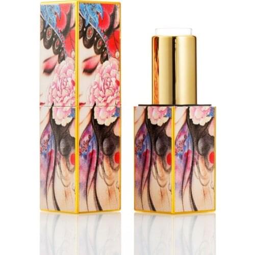 Lipstick Tube Plastic Square Chinese Style Empty Cosmetic Container DIY 12.1mm Lipstick Lip Balm Container 10pcs 30pcs