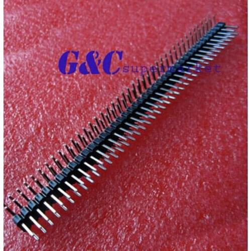 Five 2.54mm 2x40-pin male headers, double-row angled pin strip, ground cable,diy electronics