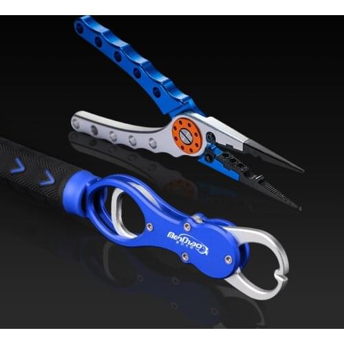 Aluminum Alloy Fishing Tools Fishing Pliers Lip Grip Set Fishing Tackle Hook Remover Cutter Line Split Ring Gripper