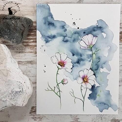 PanalisaCraft Garden Flower Transparent clear stamp for DIY Scrapbooking/Card Making/Kids Christmas Fun Decoration Supplies