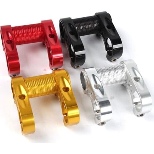 Litepro bicycle double stem riser bicyle handlebar stem adjustable folding bike handlebar stem 25.4mm black, red, gold, silver