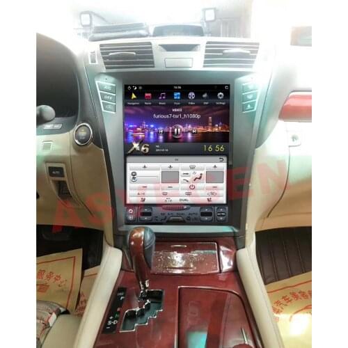 12.1'' Vertical Tesla Screen Android 9.0 Navigation Radio Player For Lexus LS460 2007-2015