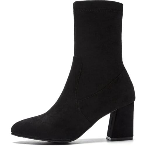 Joker 2018 autumn/winter collection thick with high with point size size 32 - boots woman of 43, 181013